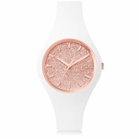 Zegarek ICE glitter-White Rose-Gold-Small