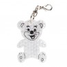 Brelok odblaskowy Teddy, transparentny 