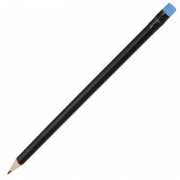Ołówek drewniany, niebieski/czarny 