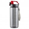 Bidon Feelsogood 600 ml, czerwony/szary 