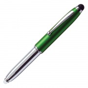 Długopis – latarka LED Pen Light, zielony/srebrny 