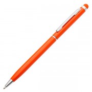 Długopis aluminiowy Touch Tip, pomarańczowy 