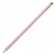 Ołówek z gumką, pomarańczowy/ecru 