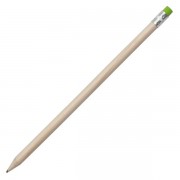Ołówek z gumką, zielony/ecru 