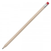 Ołówek z gumką, czerwony/ecru 