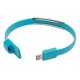 Kabel USB Bracelet, jasnoniebieski 