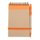Notes eco 90x140/70k gładki z długopisem, pomarańczowy/beżowy 
