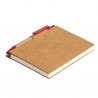 Notes 78x110/80k linia Eco La Linea, czerwony/beżowy 
