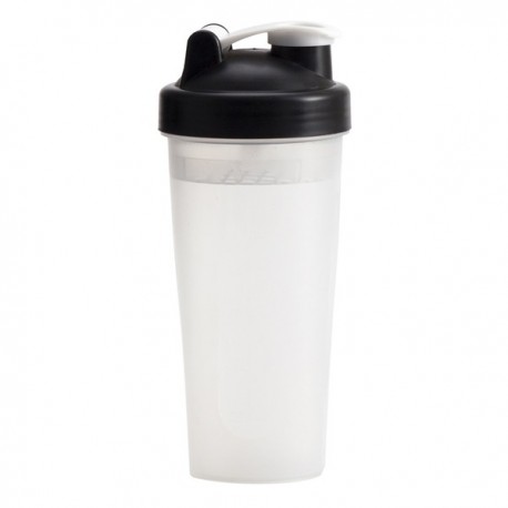 Shaker Muscle Up 600 ml, czarny/transparentny 